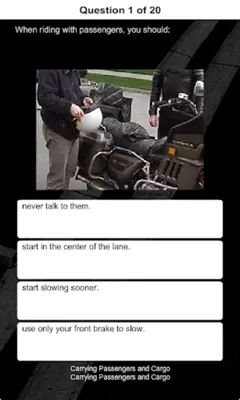 Motorcycle Practice Exam android App screenshot 1